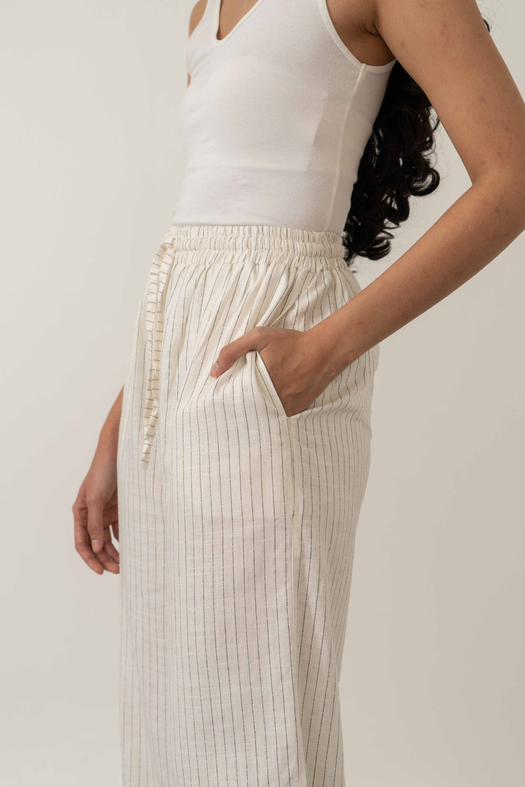 Locy Linen Striped Pants