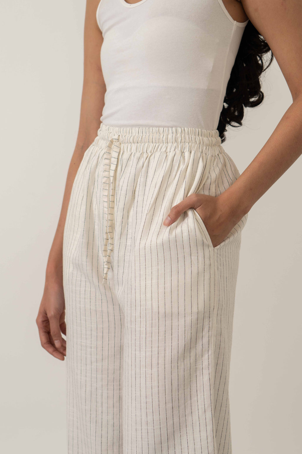 Locy Linen Striped Pants