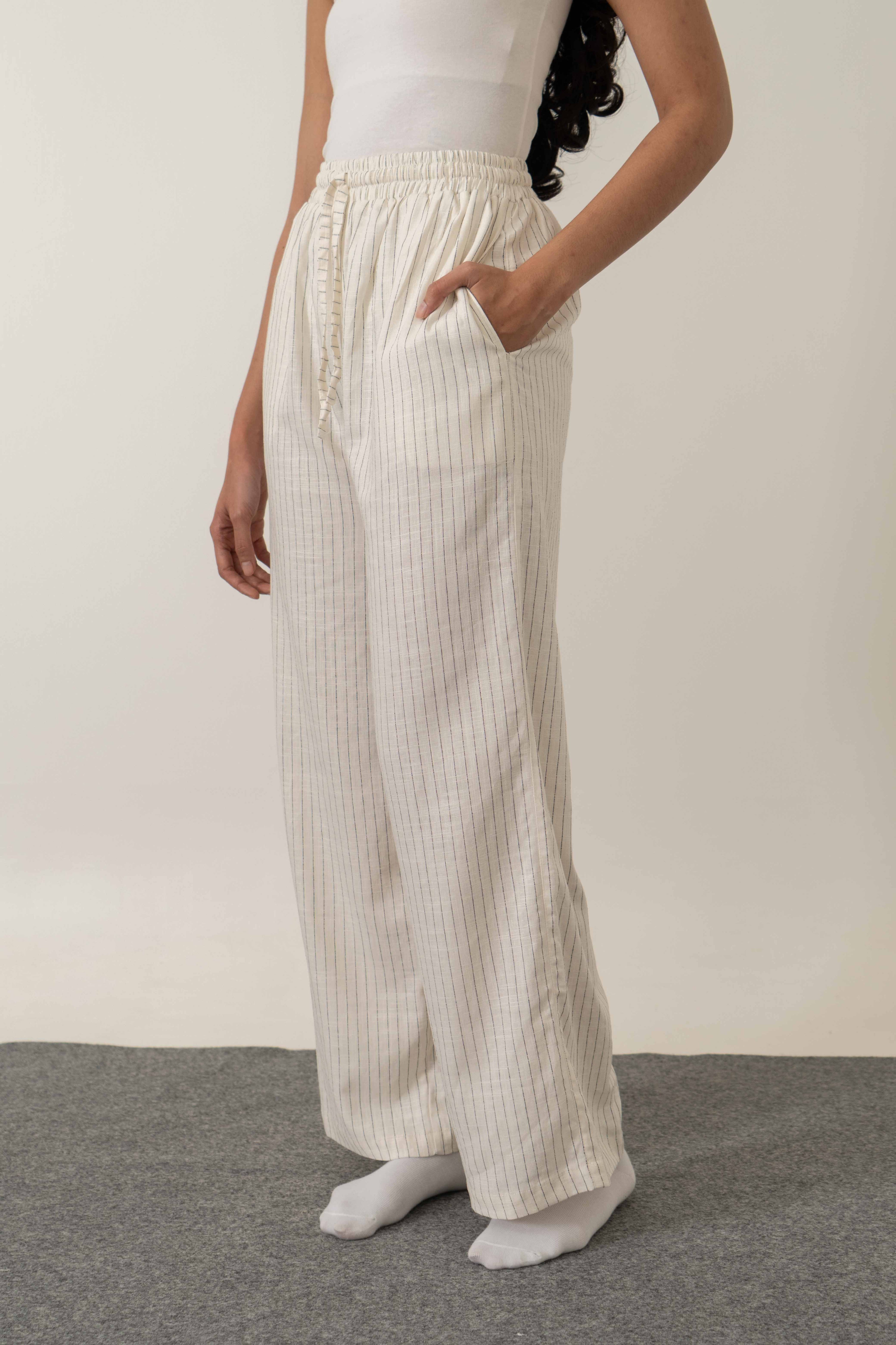 Locy Linen Striped Pants